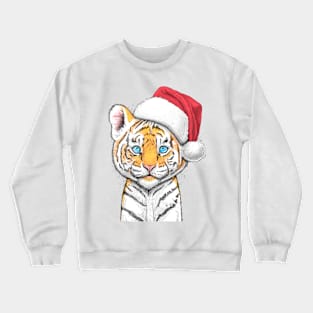 Tiger in a hat Crewneck Sweatshirt